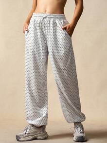VARSIVA 女士波尔卡圆点休闲运动裤 - 灰色 - 查看 10