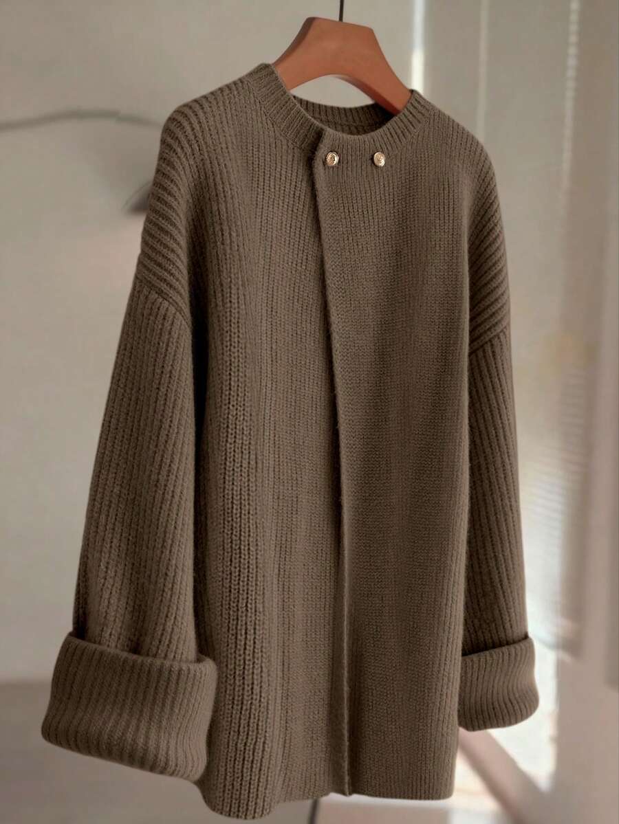 GlowEve 新款时尚女士开衫，欧美时尚百搭简约时尚针织上衣