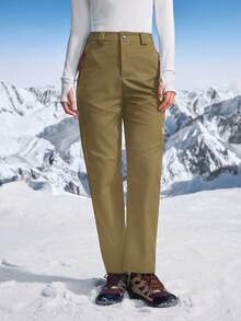 In My Nature Women's Outdoor Ski, Camping, Hiking Pants For Autumn/Winter - Mocha Brown - View 6