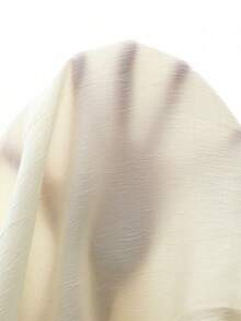 SHEIN Franclia Koszula damska z długim rękawem i dekoltem w serek, zapięcie na metalowe guziki, tkanina tkana, codzienna i modna odzież