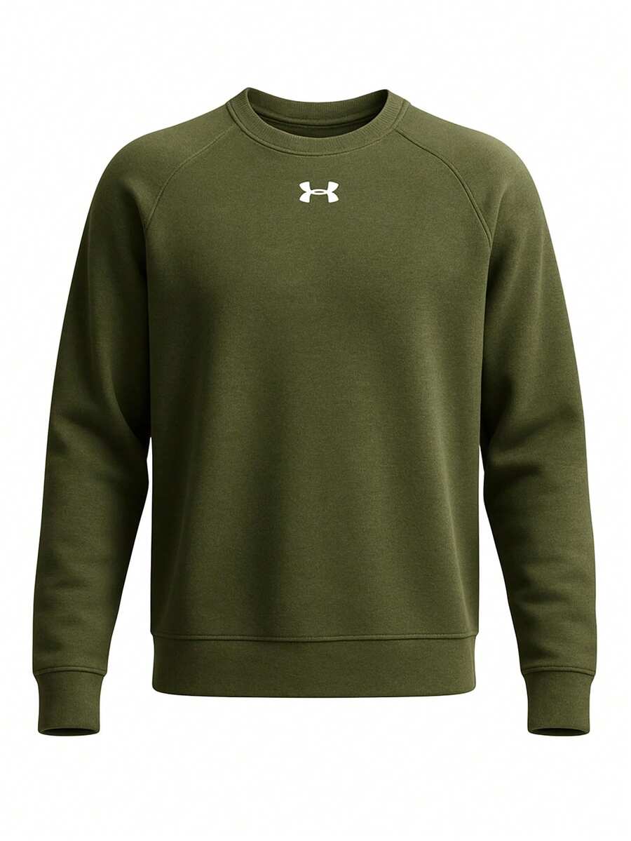Under Armour Rival Fleece Men's Crew Marine Od Green - Green - View 1