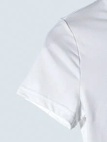 INAWLY Women's Summer Oceanic Creature Printed Round Neck Top Graphic Tees Women Tops - White - View 3