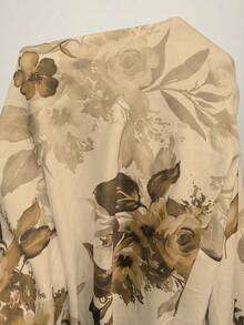 Elenzga 新款蓝白碎花性感优雅垂褶领口荷叶边系带修身迷你连衣裙，秋冬内搭连衣裙 - 彩色 - 查看 7