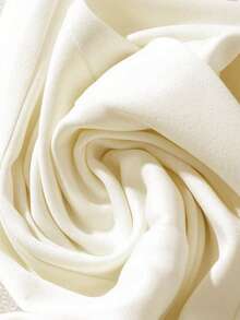 GlowEve 时尚百搭的腰带装饰常规直筒西装裤 - 白色 - 查看 3