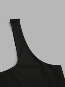 Lyrianda 3件套加大码女式吊带背心套装，方领修身舒适背心 - 彩色 - 查看 14
