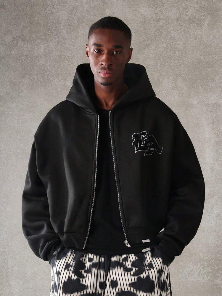 Full Zip Hoodie With Drawstring