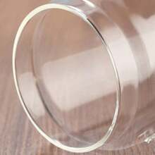 1pc Glass Coffee Canister With Wooden Lid & Spoon Set, Air-Tight Food Storage Jars For Kitchen Organization - Provided In 3 Sizes