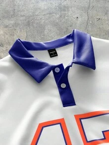 AXEPEAK Áo thun polo tay dài dệt kim rộng in kỹ thuật số dành cho nam - Nhiều màu - Xem 3