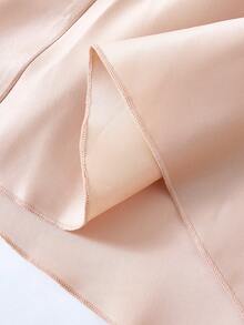 Teen Girls Sleeveless Sequin Patchwork Waist Cinched Elegant Halloween Christmas Dress - Champagne - View 7