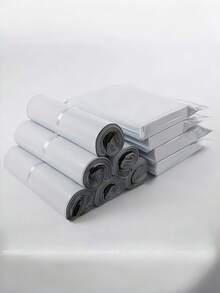 100 buc/set Saci poștali autoadezivi groși, albi, noi, pentru curier, potriviți pentru transport, expediere poștală și ambalaje comerciale