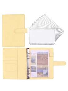 省钱活页夹，内含8个A6拉链信封，现金信封预算系统，储蓄挑战手册，助您管理财务，节省开支 - 彩色 - 查看 23