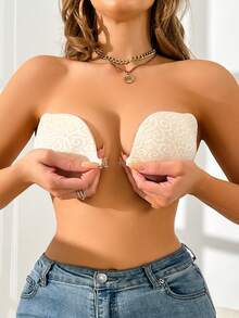1pc Women's Intimate Accessories (Nipple Covers) - Gold - View 3