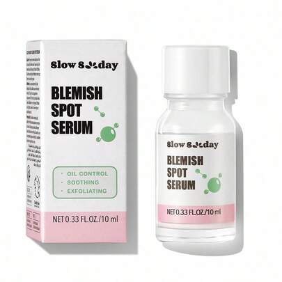 Slow Sunday Blemish Spot Serum, Salicylic Acid, Unclog Pores & Reduce Excess Oil, Oil Control, Exfoliating, Skin-Soothing, Suitable For Summer, Y2K, For Party & Gifts, Ideal For Party