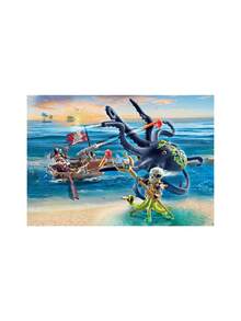 Playmobil Pirates Kampf Gegen Den Riesenoktopus BOYS FIRST 71419 - Multicolor - View 2