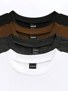 Chiquease Essential Ladies Knitted Round Neck Multicolor Crop Tops 4 Pack - Multicolor - View 5