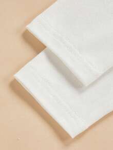 3pcs/Set Girls Lace Trim Long Sleeve Undershirt - White - View 4