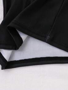 Tween BoyBlack Base Minimalist Blue Print Long Sleeve Snug Fit Loungewear Set - Multicolor - View 6