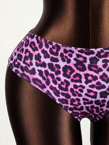 Zestiva 2025 女士性感豹纹抹胸比基尼套装，夏季 - 彩色 - 查看 4