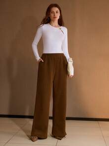 MOTF PREMIUM ÁO THUN SLIM FIT CẮT PHÍA TRƯỚC - trắng - Xem 5