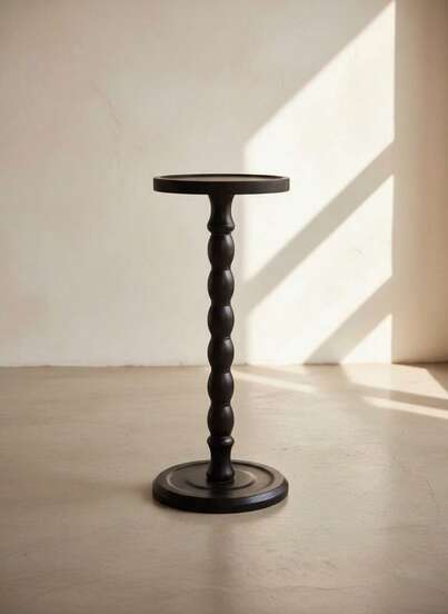 Cirelle New Moderne Round Wooden Side Tafel Versatile Mini Various Spaces, Movable Furniture, Solid Wood Legs, Applicable Living Room, Bedroom, Corner, Office, Bar Counter, Home s, Coffee Corner Bureau (Natural Material) view 8