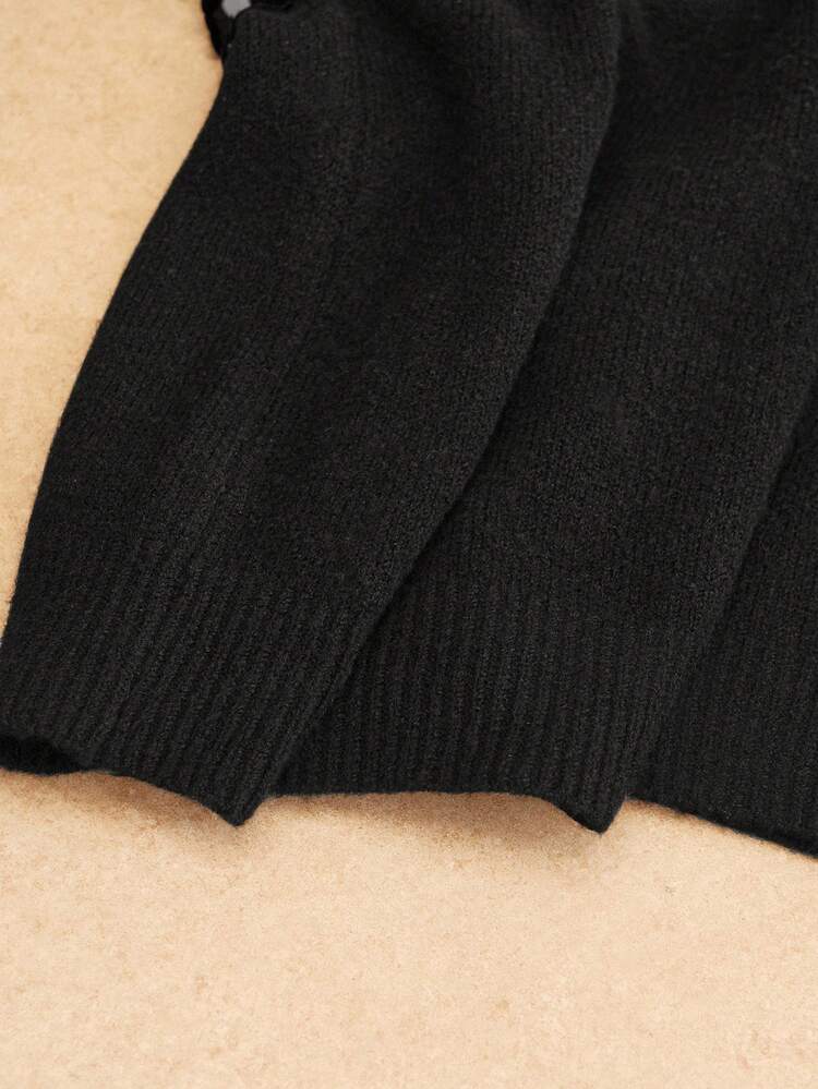 Luxurious, Elegant Christmas Sequin, Rhinestone & Floral Embroidered Plus Size Crew Neck Sweater, High Fashion, Autumn/Winter