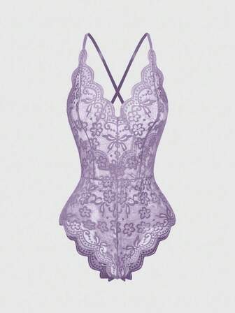 Kawaii Body sexy à col en V en dentelle, à volants et à bretelles réglables, idéal pour la Saint-Valentin