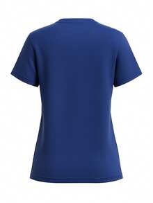 Adidas Tiro 24 Women's T-Shirts Blue - Blue White - View 2