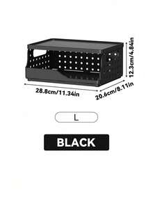 Joivida 1 Giỏ đựng đồ bằng nhựa Macron nhiều màu sắc có thể gấp gọn, hoàn hảo để cất giữ và sử dụng hàng ngày, dễ dàng lắp ráp, có thể sử dụng trong nhà bếp, phòng tắm, văn phòng, phòng khách, lớp học, nhà ở - Nhiều màu - Xem 16