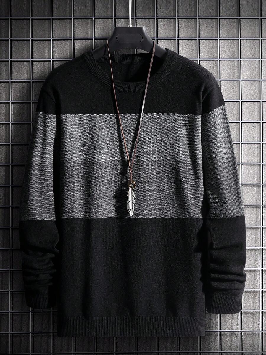 Manfinity Mode Men Colour Block Jumper - Multicolor - View 1