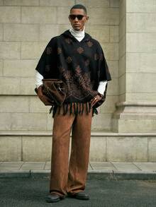 Áo len chui đầu có mũ trùm đầu thương hiệu AKNOTIC dành cho nam (Kiểu dáng thông thường) - màu đen - Xem 1