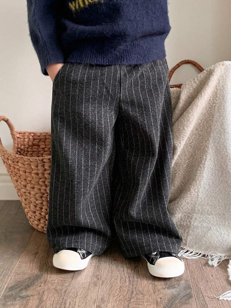 Toddler Boys' Casual Striped Loose Straight Leg Pants