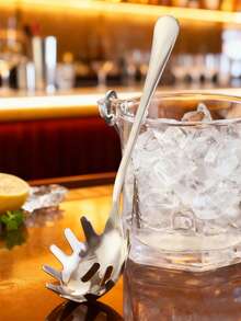 1pc Stainless Steel Pasta Spoon, Household Noodle Spoon, Bar Ice Scoop, Dumpling Scoop, Egg Scoop, Suitable For Families, Hotels, Restaurants, Bars, Etc Christmas Gift