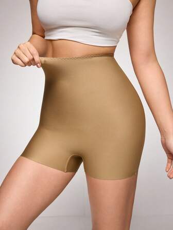 SuitURBody Women's Solid Color High Waist Elastic Fitted Shorts Shapewear Bottom