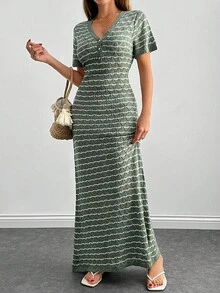 EURMUSE Trang phục váy chống nắng Boho cho phụ nữ mùa hè đan móc trên bãi biển - Màu xanh Bạc hà - Xem 4