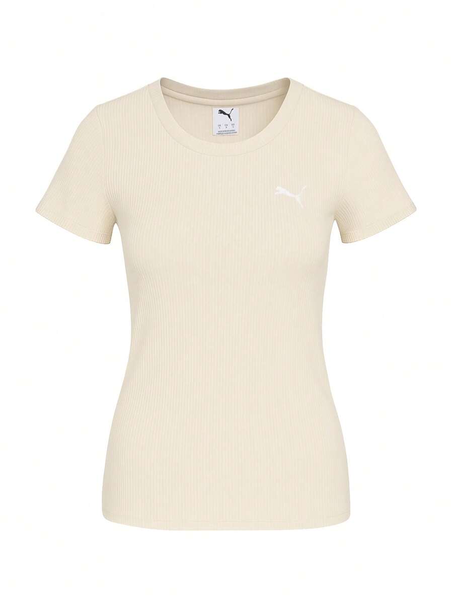Puma Essentials Elevated Women T-Shirt Beige - Beige - View 1