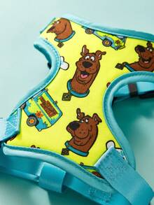 SCOOBY-DOO X SHEIN Bộ dây đeo và dây dắt thú cưng in hình hoạt hình, nhiều kích cỡ để lựa chọn, chiều dài dây có thể điều chỉnh, phù hợp cho mèo, chó, du lịch, phiêu lưu, quà tặng. - màu xanh lá - Xem 4