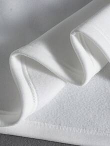 PAVTROS Manfinity Streetrush 男士街头风流行INS搭配。男士街头服饰，男士时尚高领拉链套头卫衣，运动套装，刺绣，保暖舒适内衬，街头风格，男友礼物，耶稣卫衣，耶稣宗教耶稣卫衣 - 白色 - 查看 12