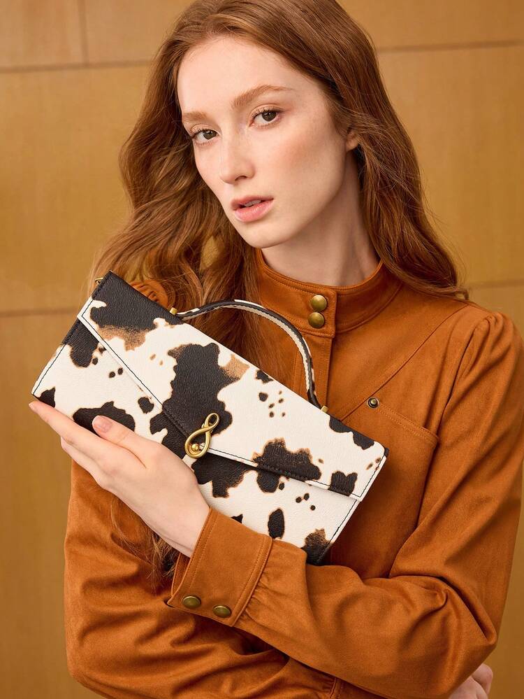 ELEGANT EMBOSSED TOP HANDLE BAG FOR COMMUTER