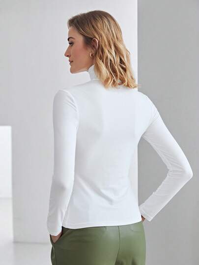 MOTF PREMIUM SLIM HIGH NECK T-SHIRT
