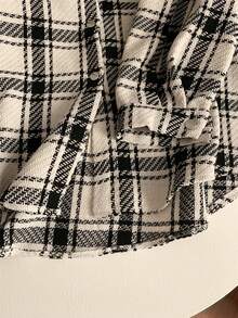 INAWLY 休闲格子长袖衬衫式外套，秋冬季