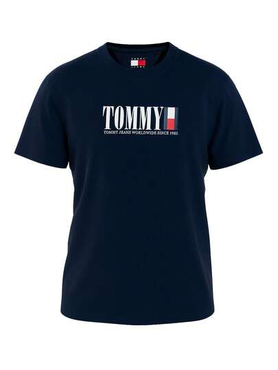 Tommy Hilfiger Men Crew Neck T-Shirt Dark Blue