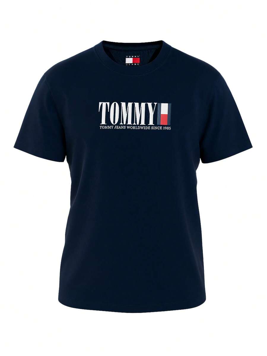 Tommy Hilfiger Men Crew Neck T-Shirt Dark Blue - Màu xanh hải quân - Xem 1