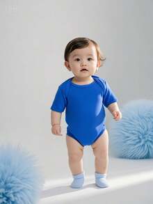 Pañalero liso color Azul Rey 100% algodón - Azul - Ver 1