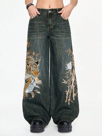 Our J-Fashion Y2K Style Low-Waisted Vintage Leopard Print Fluffy