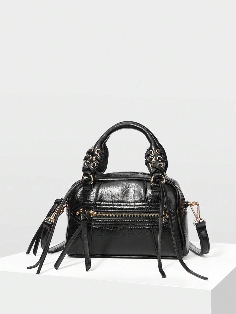 RETRO NICHE HAND-HELD BOWLING BAG FOR WOMEN 2025 NEW SIMPLE AND VERSATILE CROSSBODY BAG