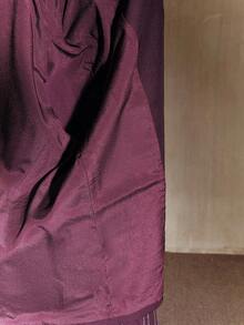 Anewsta Traje de blazer y pantalones a rayas con strass elegante y de talla grande - Morado - Ver 8