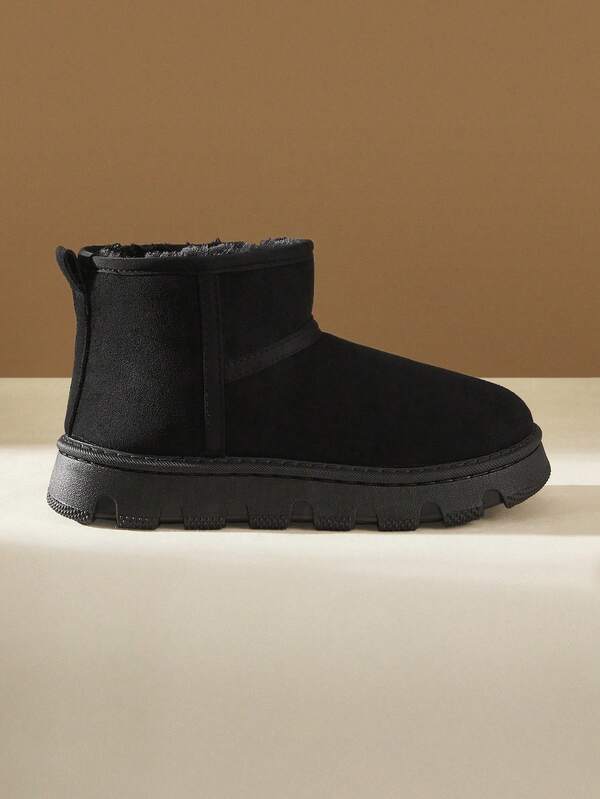 CUCCOO EASI Botas de nieve casuales cómodas y de suela gruesa para mujer