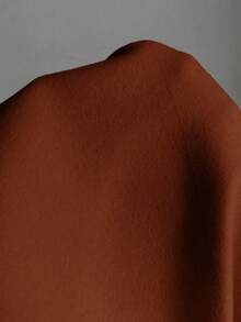 Flirla Beige Woolen Coat, High-End European And American Elegant British Style Fashion Korean Design Women Long Jacket, Autumn/Winter - Rust Brown - View 5