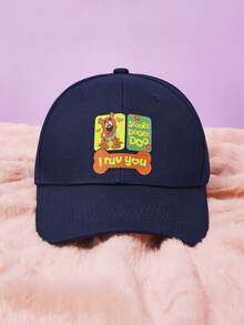 SCOOBY-DOO X SHEIN Women Baseball Cap - Navy Blue - View 1