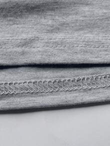Manfinity Homme Men's Long Sleeve T-Shirt With Poker Print, For Fall - Grey - View 8